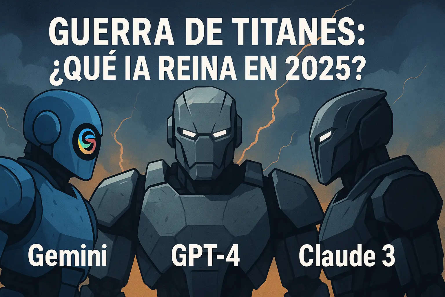 Guerra de Titanes: ¿Qué IA Reina en 2025? Gemini vs. GPT-4 vs. Claude 3