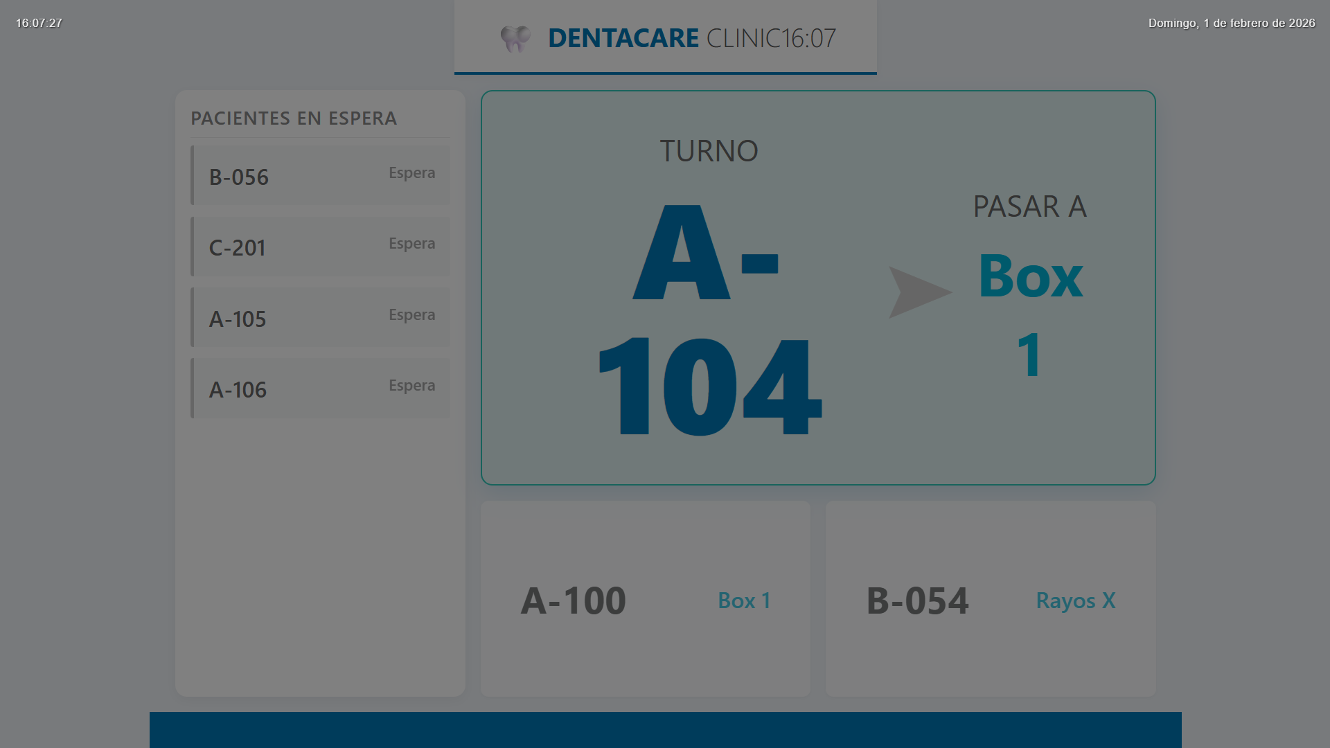 Turnos clínica