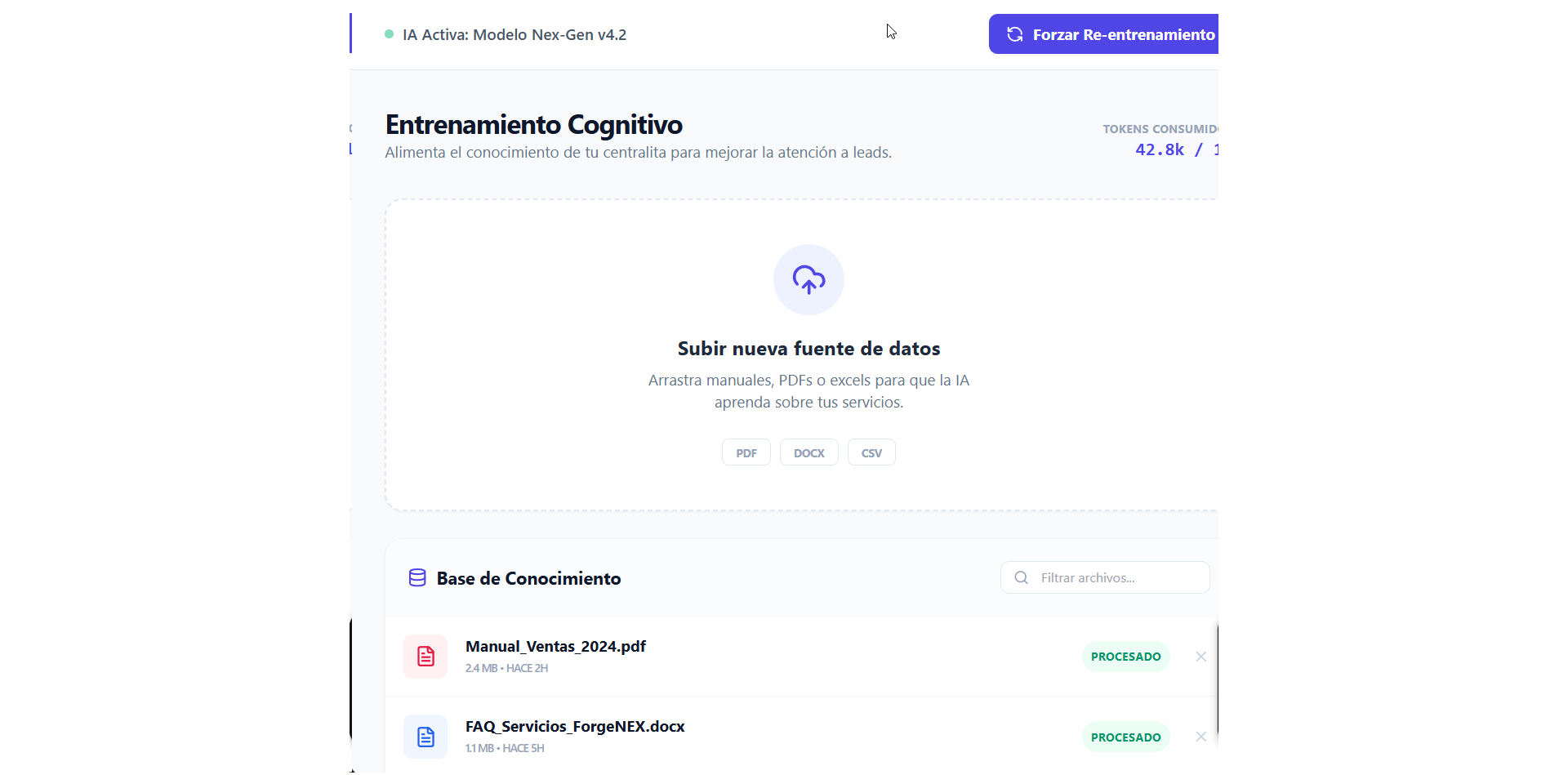 Configuración de Agente IA