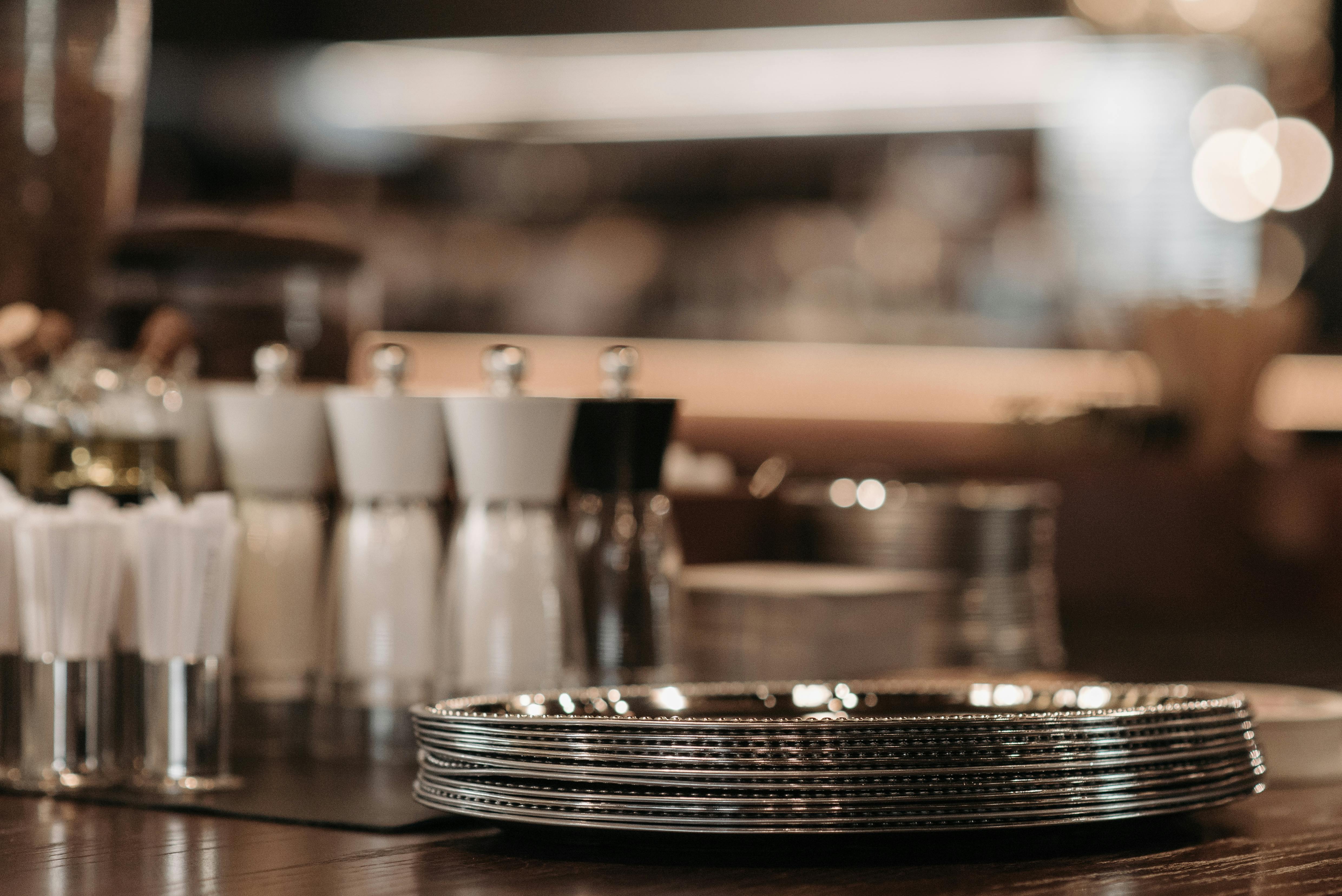 Order interface from digital menu in a restaurant