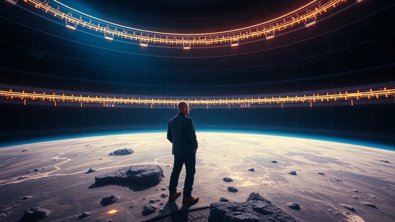 The Moon as an Orbital Factory: Bezos' Vision to Save Earth and Democratize Space